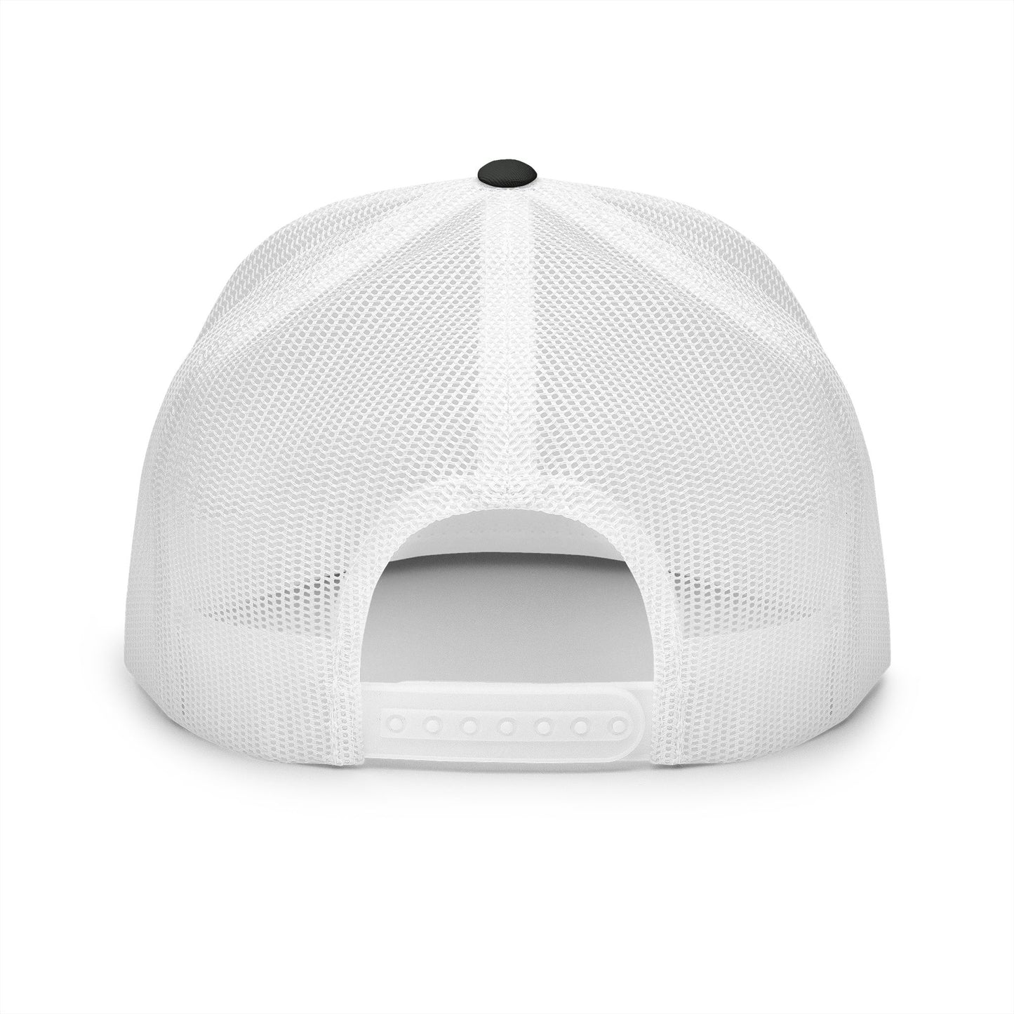 Embroidered 5 Panel Trucker Cap - Fake it til you make it
