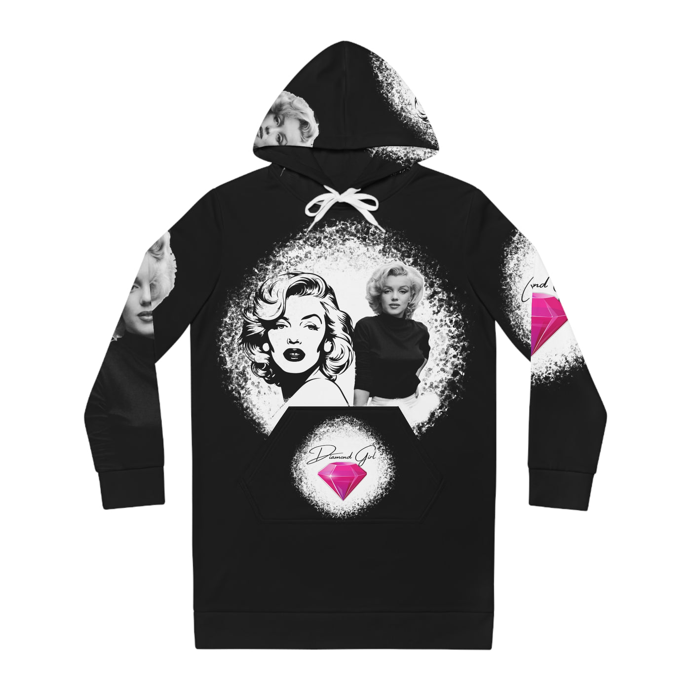 Chic Marilyn Monroe Hoodie Dress - Stylish and Comfortable for Trendy Women