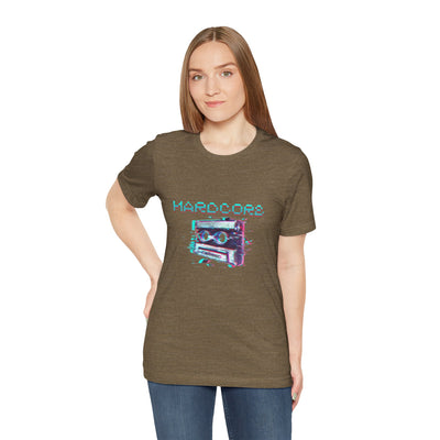 Techno - Hardcore Never Dies - Retro Graphic Tee, 90s Aesthetic Shirt unisex