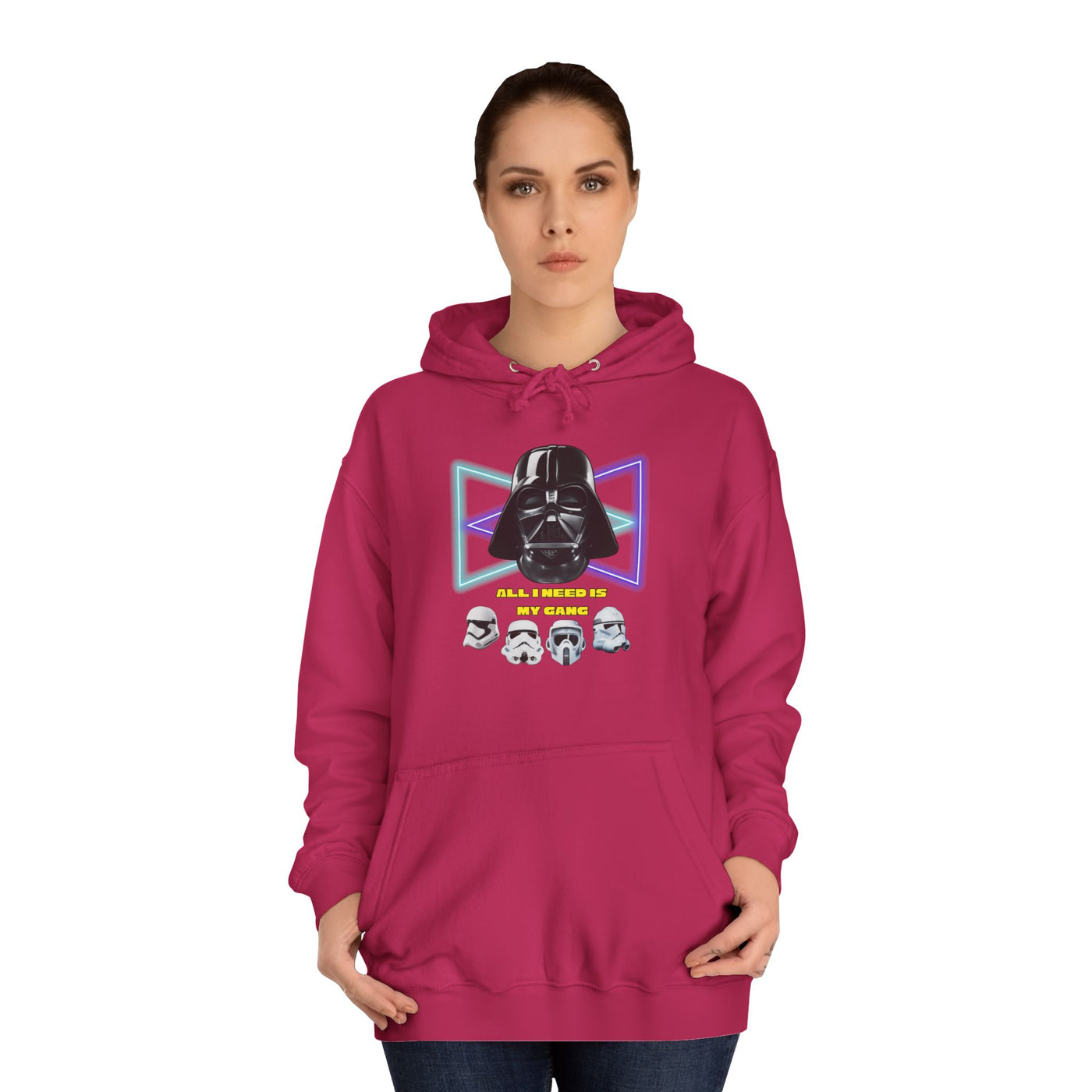 Star Wars unisex Hoodie - Darth Vader &amp; Stormtrooper Design All i need is my gang