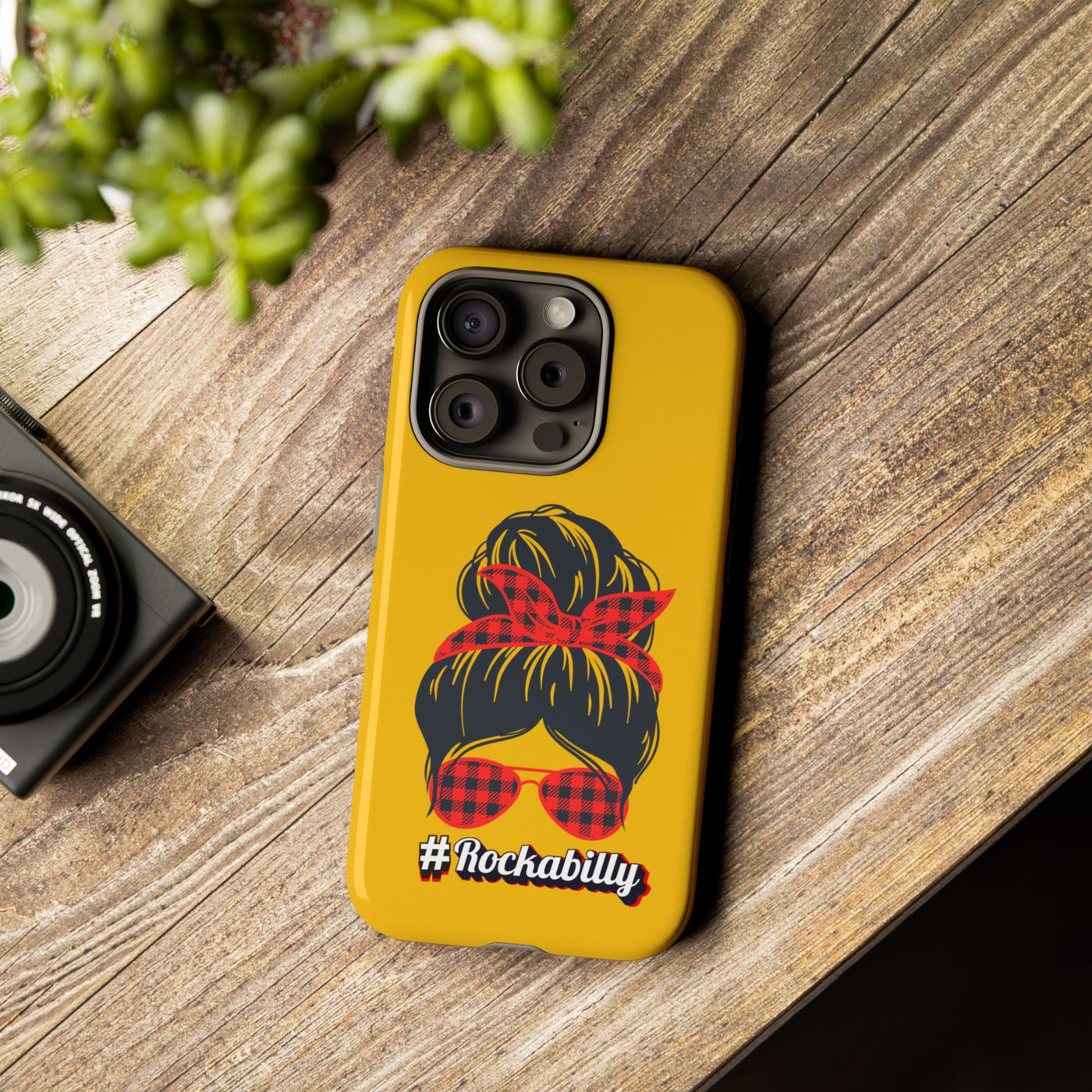 Handyhülle Rockabilly Phone Case, Vintage Scooter Design, Retro Style Cover