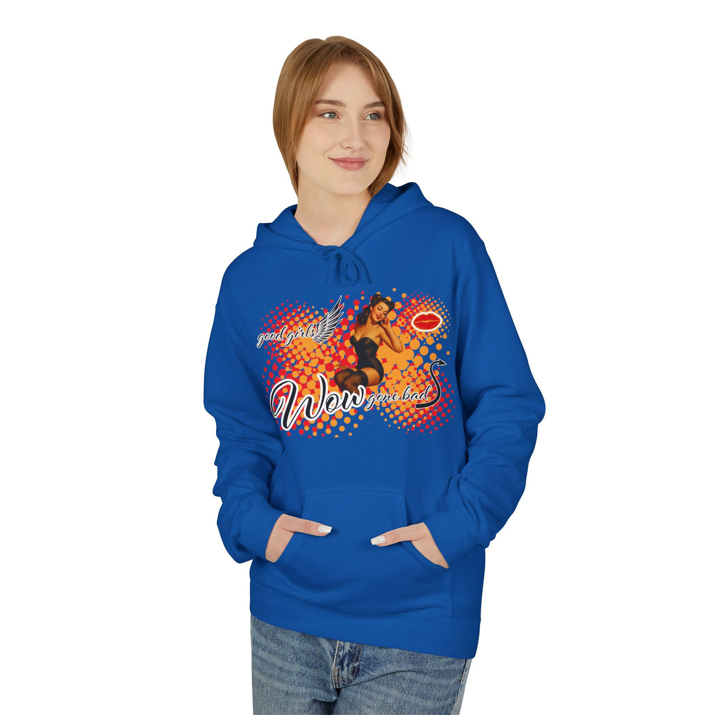 Pin up Girl Vintage Hoodie - WOW