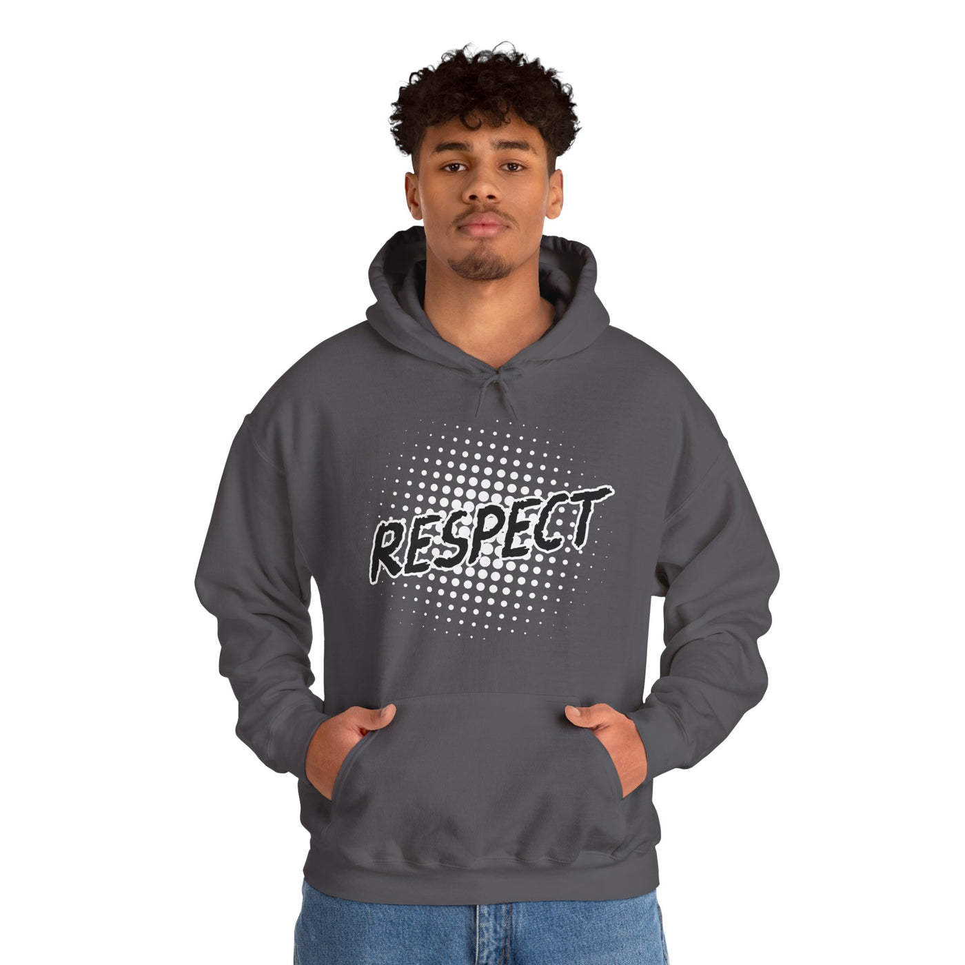 Respect Unisex Hooded Sweatshirt, Streetwear Hoodie