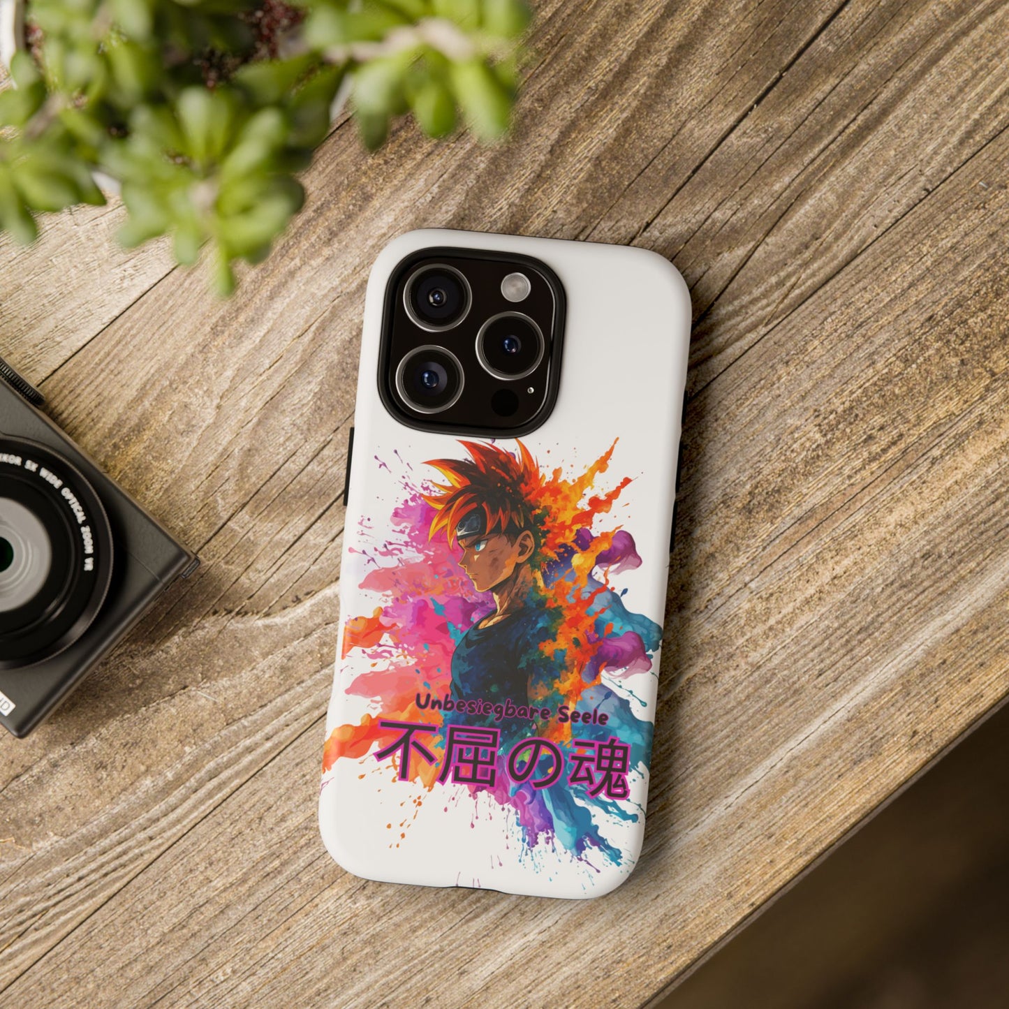 "unbesiegbare Seele" Tough Cases - Colorful Anime Phone Case Handyhülle