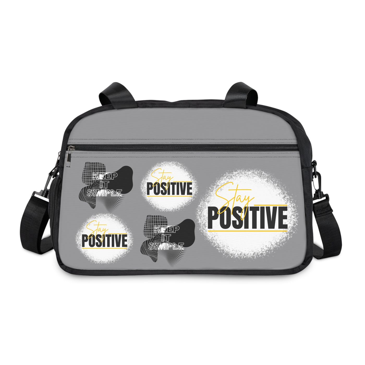 Stay Positive Fitness Handbag - Motivational Gym Tote for Active Lifestyle