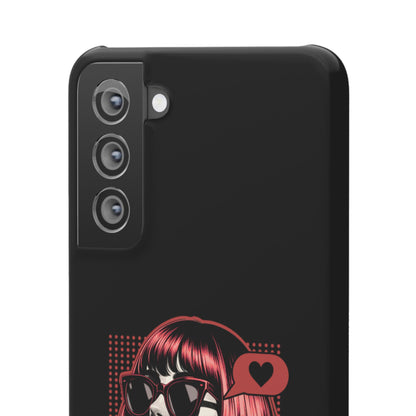 Retro Girl Snap Case Handyhülle