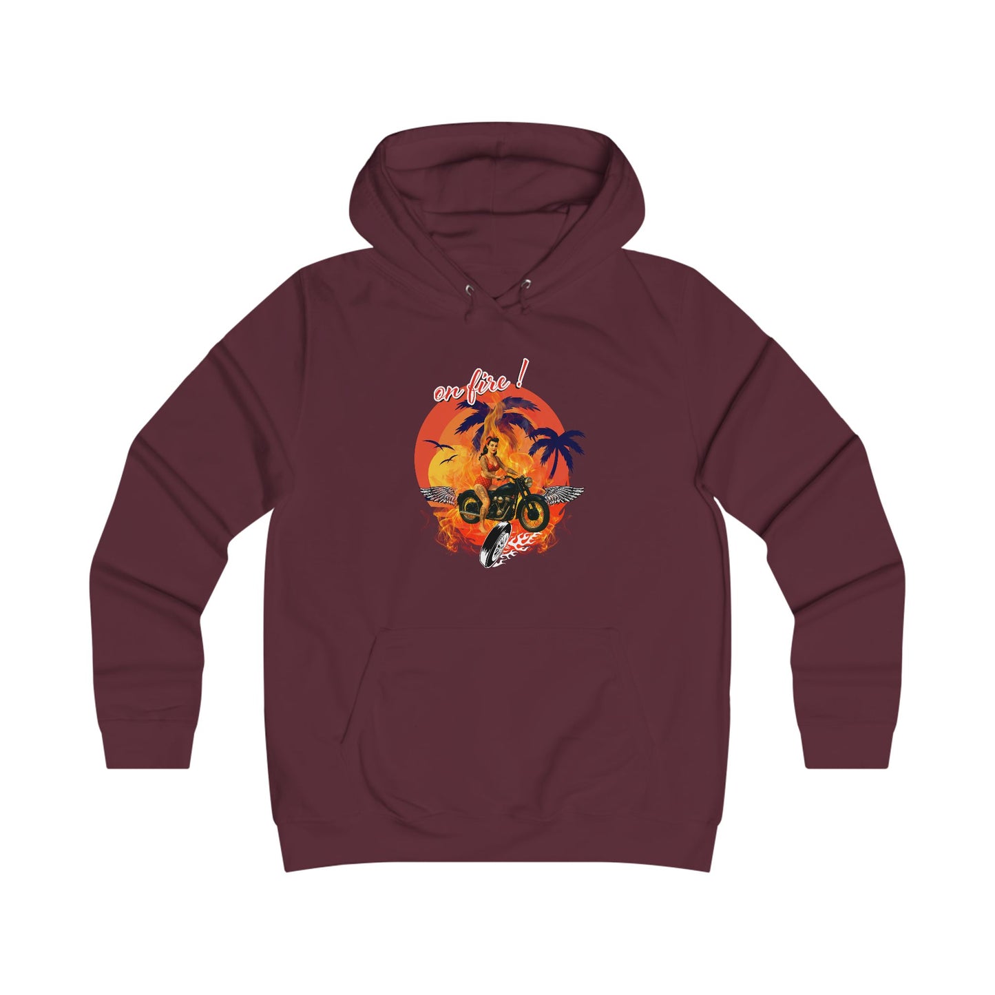 Hoodie Rockabilly, Beach Vibe Pullover,