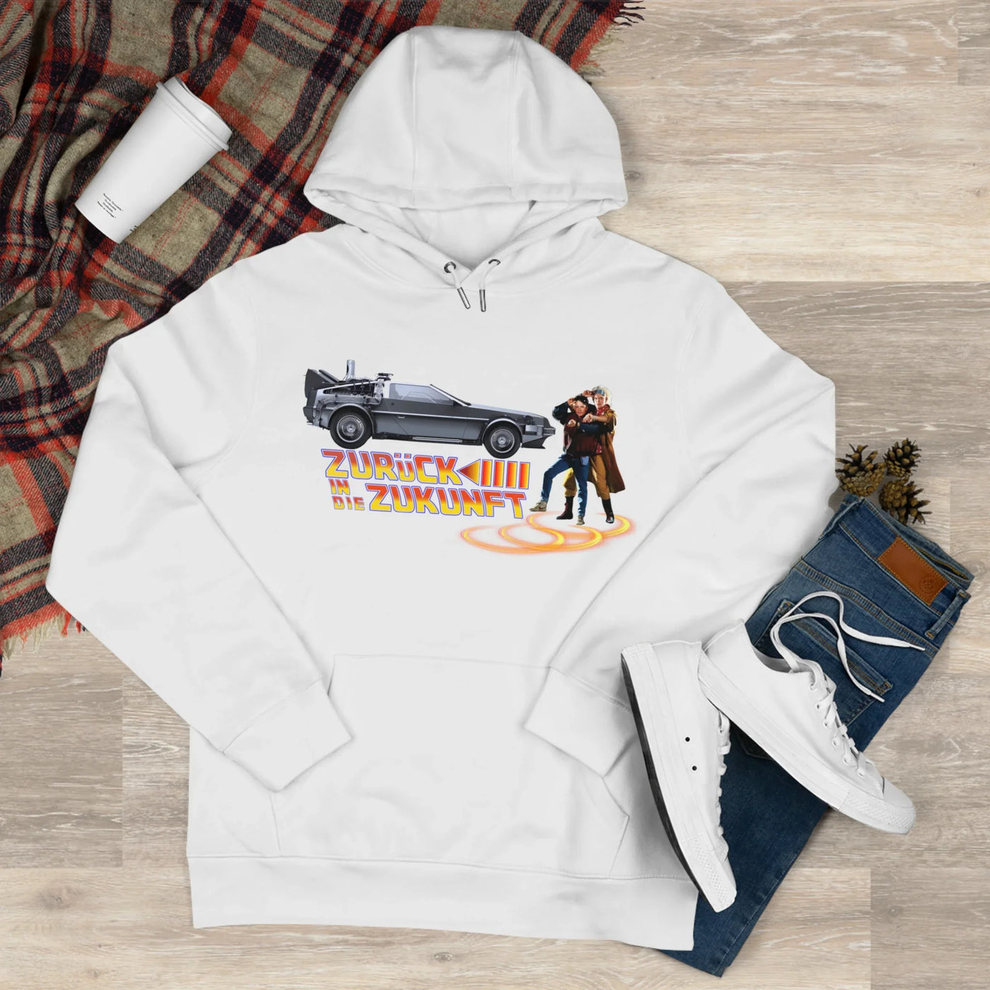 Back to the future - King Hooded Sweatshirt - Perfect for Movie Lovers and Casual Comfort 