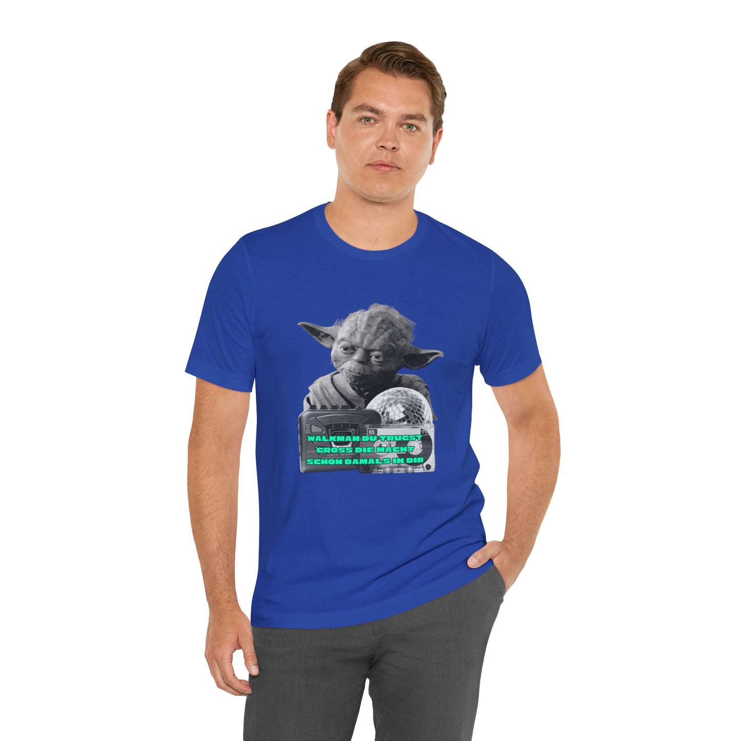 Funny Yoda Quote Unisex Tee - Walkman du kennst - erfahren du bist starwars