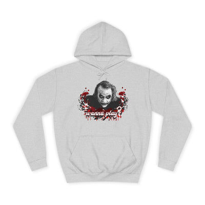 Joker "wanna play" college hoodie