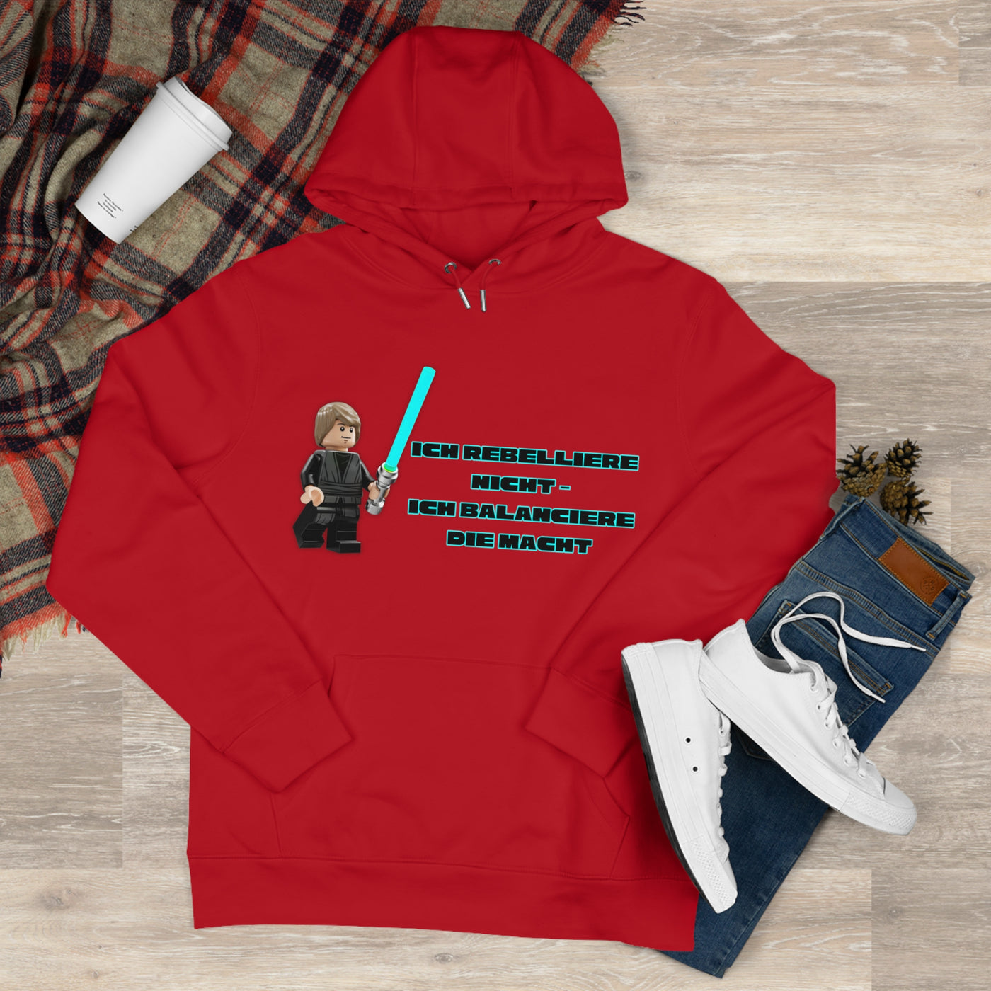 Star Wars Inspired King Hooded Sweatshirt - "I do not rebel - I balance the Force"
