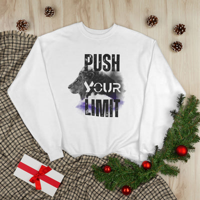 Motivational Lion Sweatshirt - Push Your Limit - Unisex EcoSmart