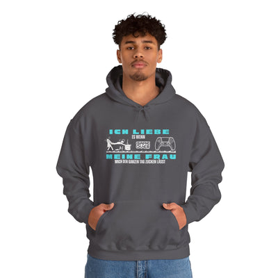 Gaming Love Unisex Hooded Sweatshirt - "Ich Liebe Es Wenn Meine Frau"