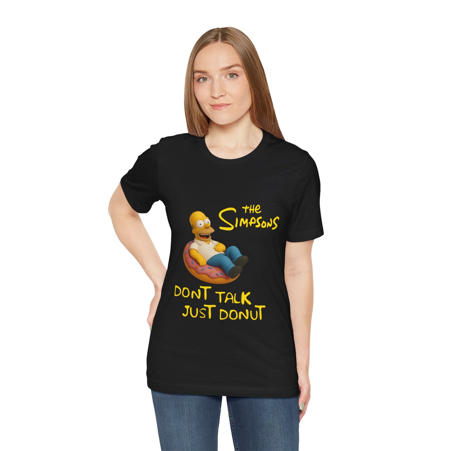 The Simpsons Donut Lover Tee - Funny Graphic T-Shirt -unisex