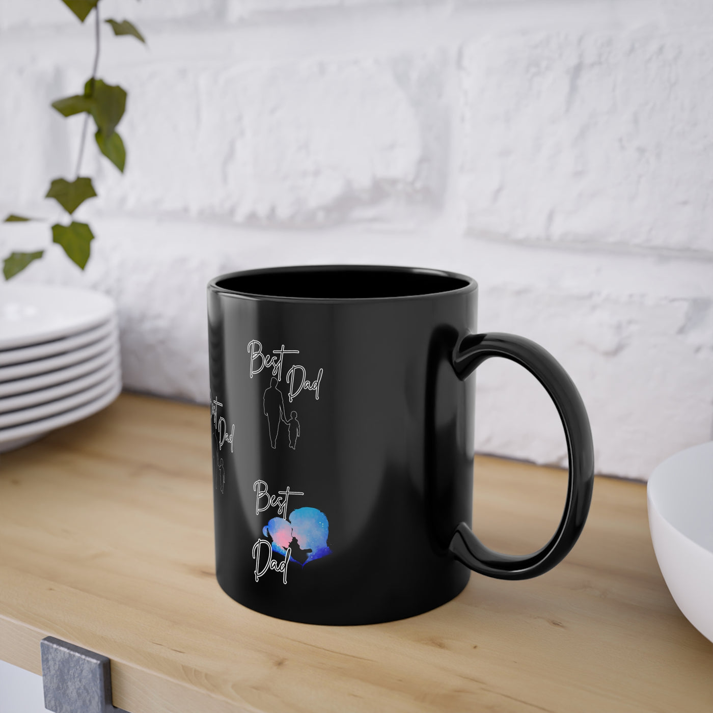 Best Dad Mug Black Coffee Mug Cup Cup - Inspire Your Day 