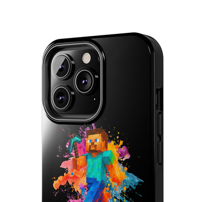 Minecraft Inspired Tough Phone Case - Handyhülle  "Bock auf anders" Colorful Gamer Design
