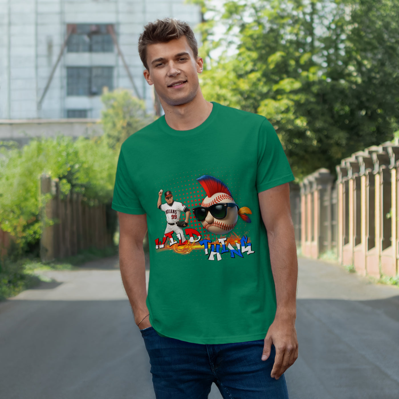 Charlie Sheen Wild Thing  - Baseball Fan T-Shirt