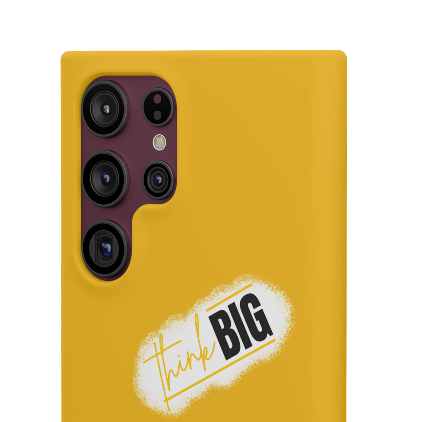Handyhülle gelbe - Yellow Snap Case - 'Think BIG' for Motivated Individuals