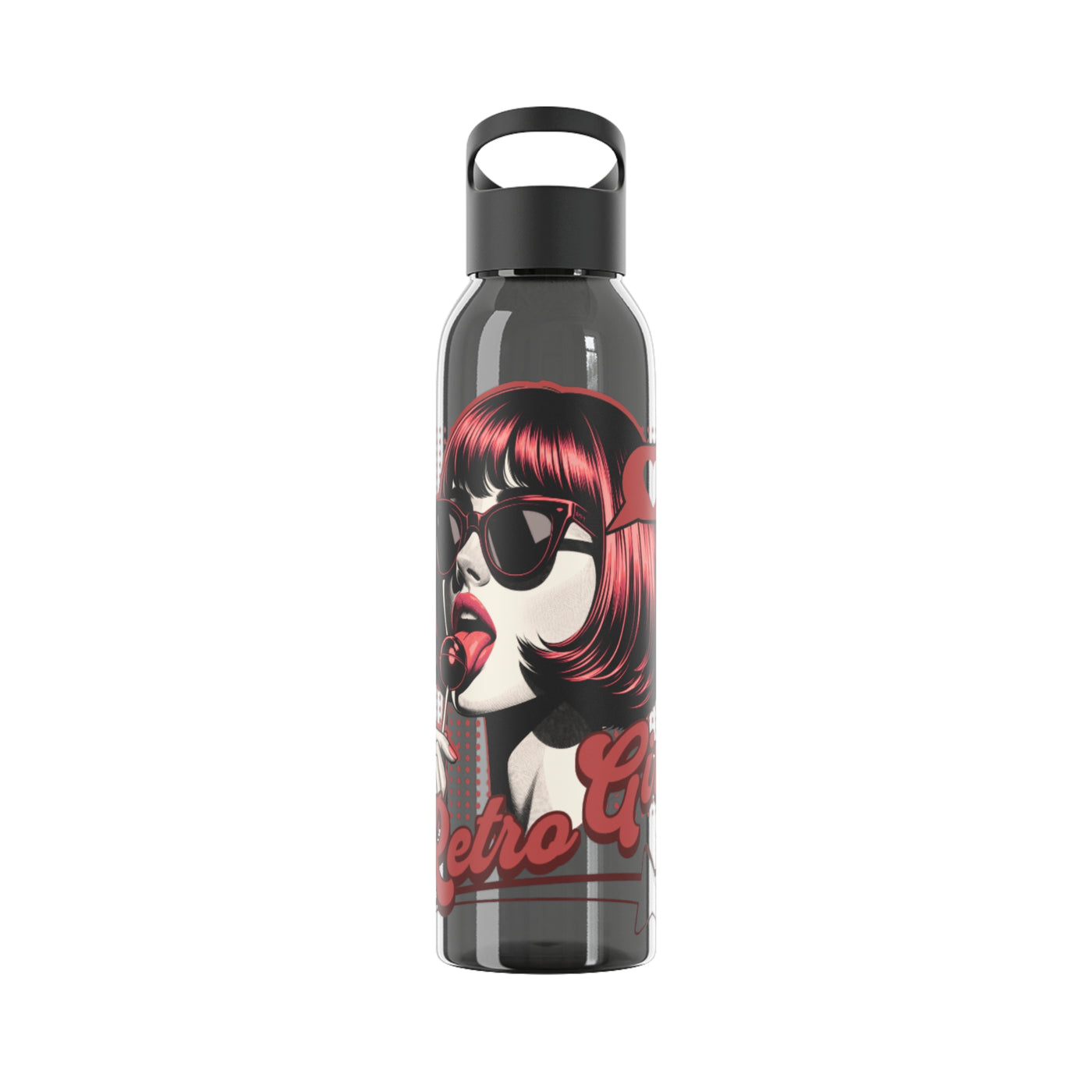 Retro Girl Stainless Steel Water Bottle, Sport Hydration, Wasserflasche