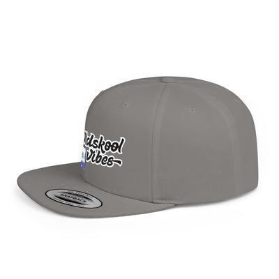 Oldschool Vibes Flat Bill Snapback Cap | Retro style hat for casual wear