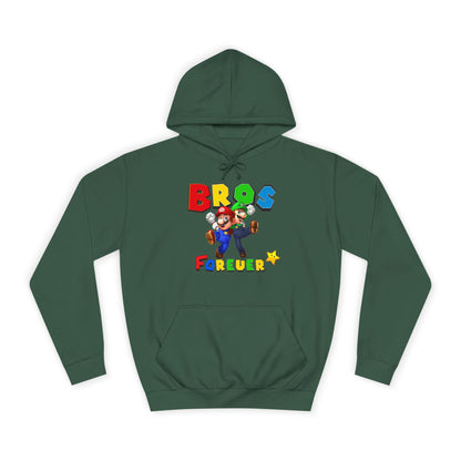 Super Bros College Hoodie, Unisex Gaming Hoodie