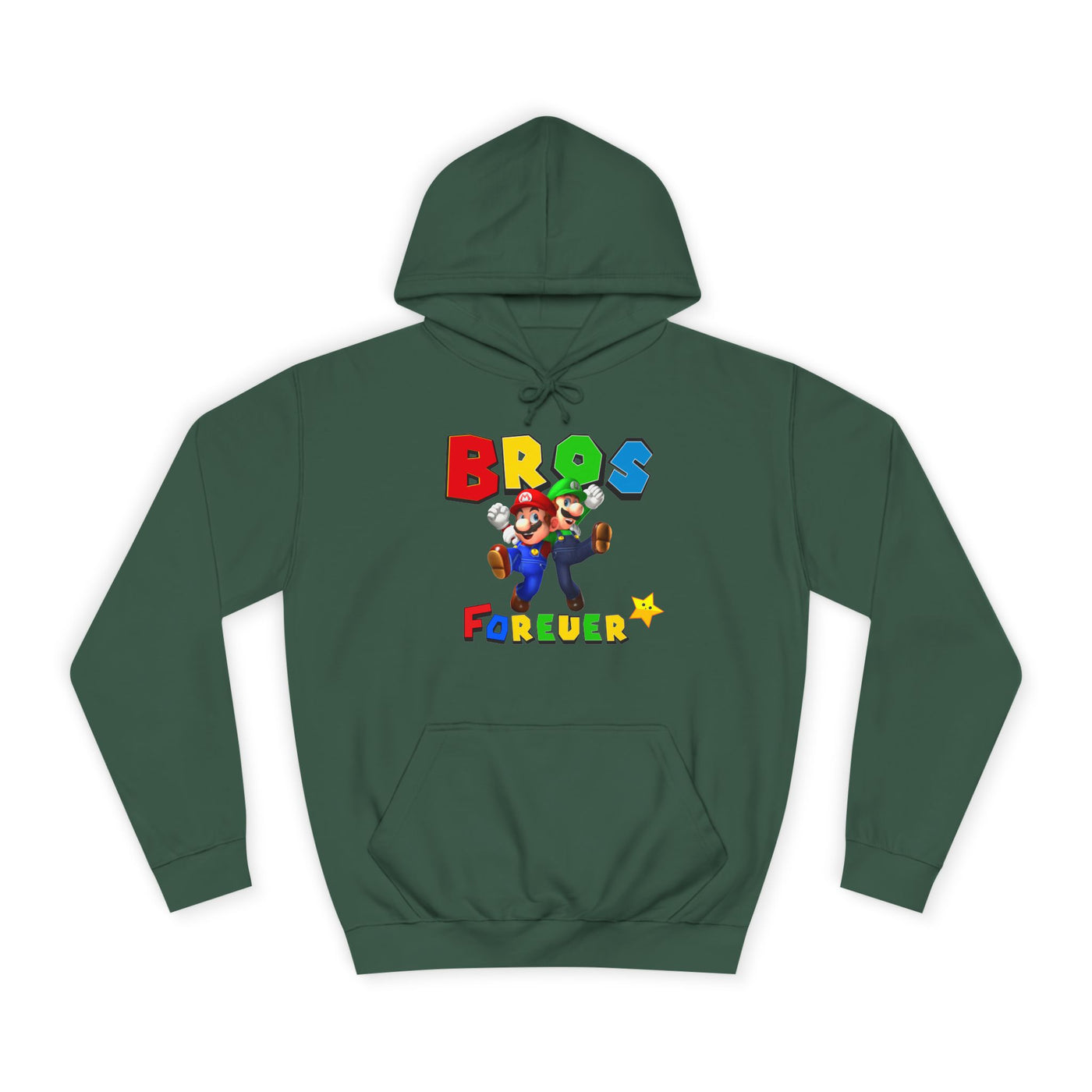 Super Bros College Hoodie, Unisex Gaming Hoodie