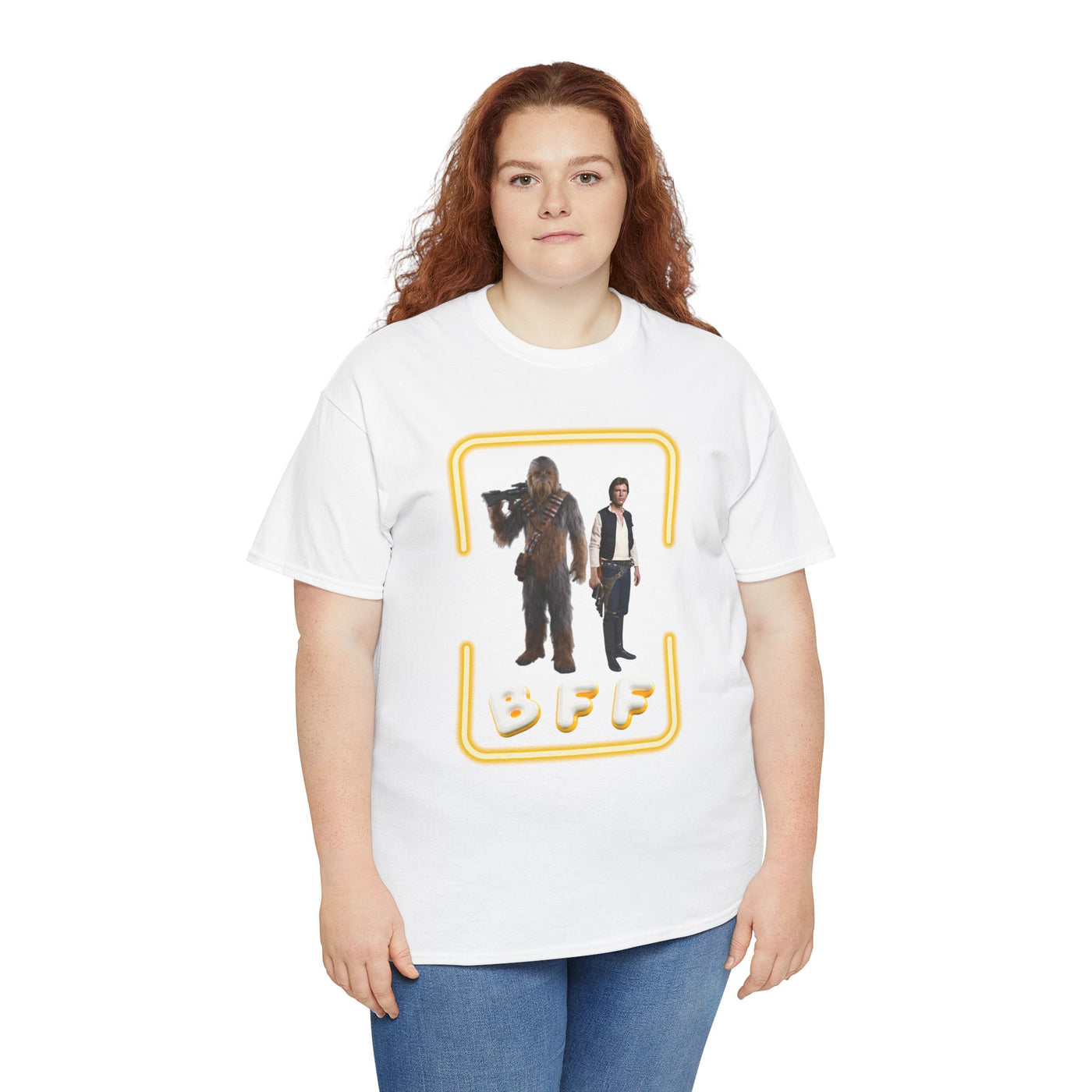 BFF Chewbacca &amp; Han Solo Unisex Heavy Cotton Shirt