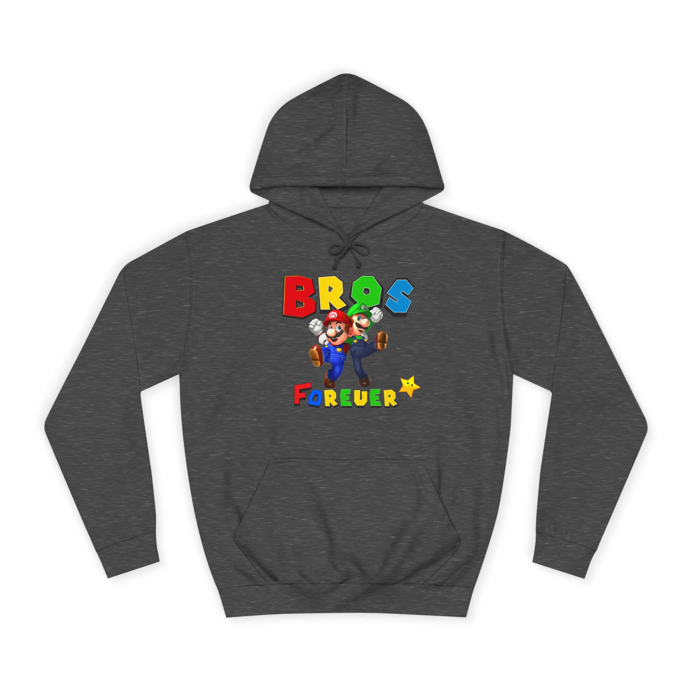 Super Bros College Hoodie, Unisex Gaming Hoodie