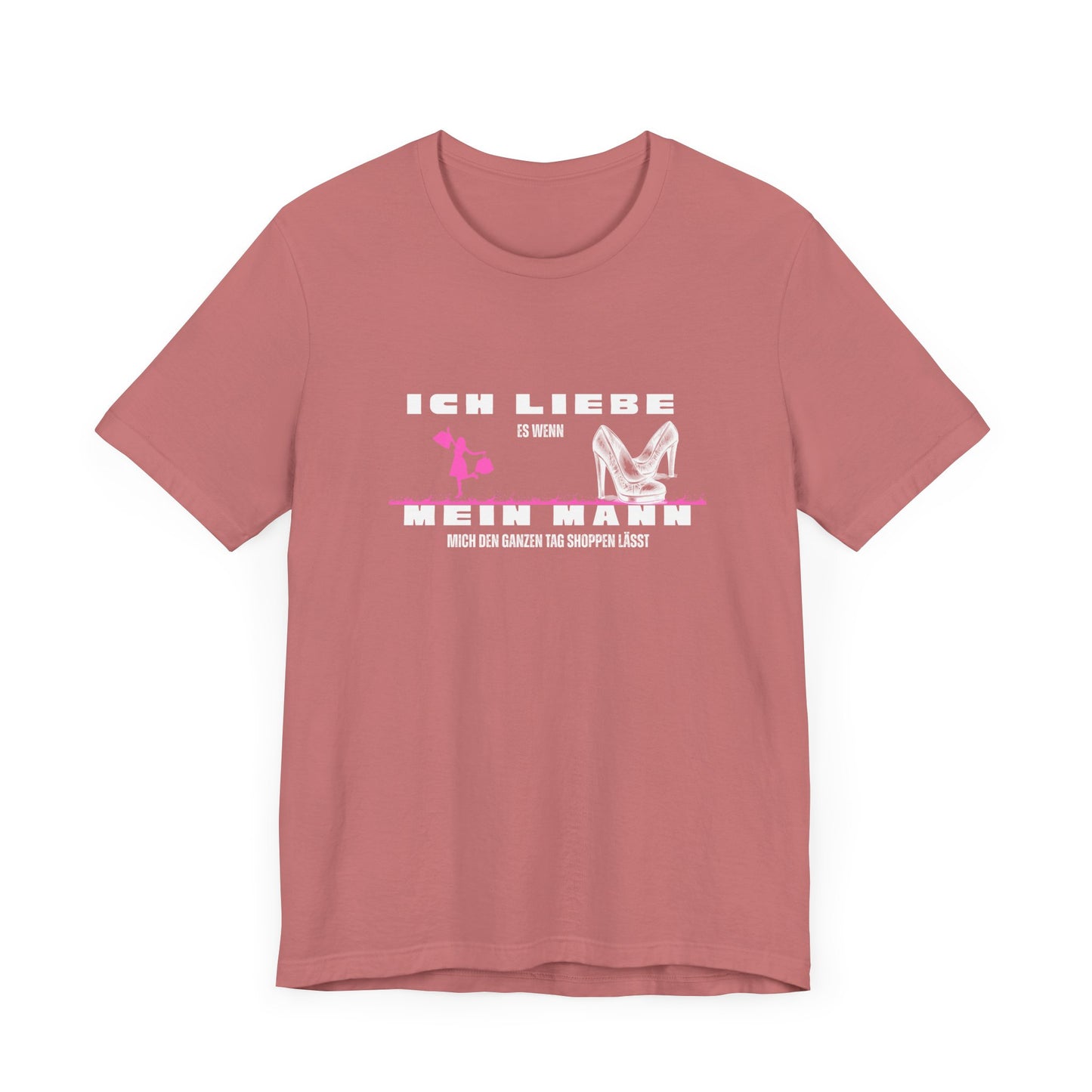 I Love My Husband "Shopping" Unisex Jersey Short Sleeve Tee