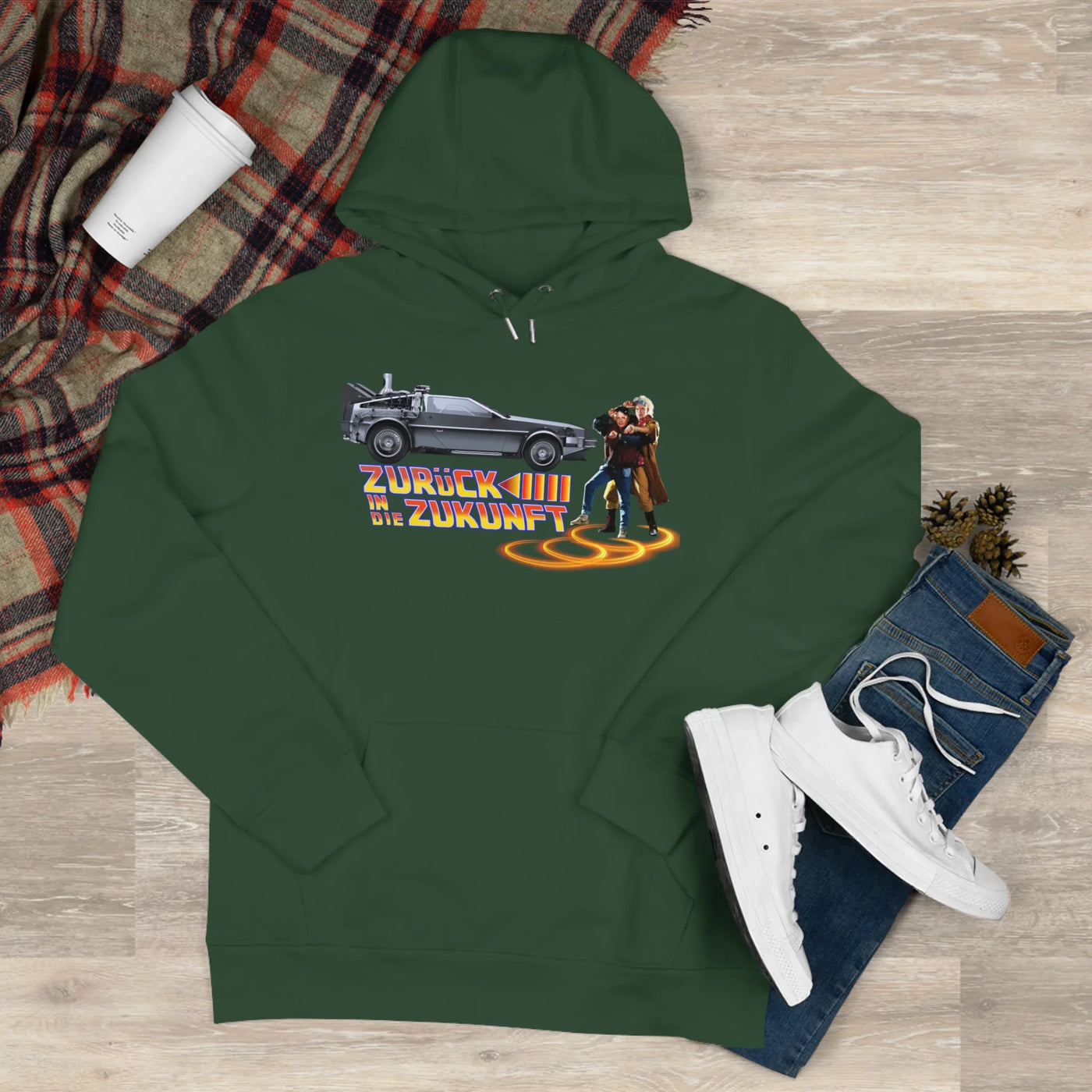 Back to the future - King Hooded Sweatshirt - Perfect for Movie Lovers and Casual Comfort 
