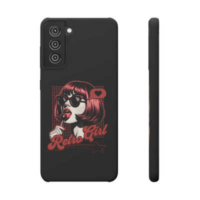 Retro Girl Snap Case Handyhülle