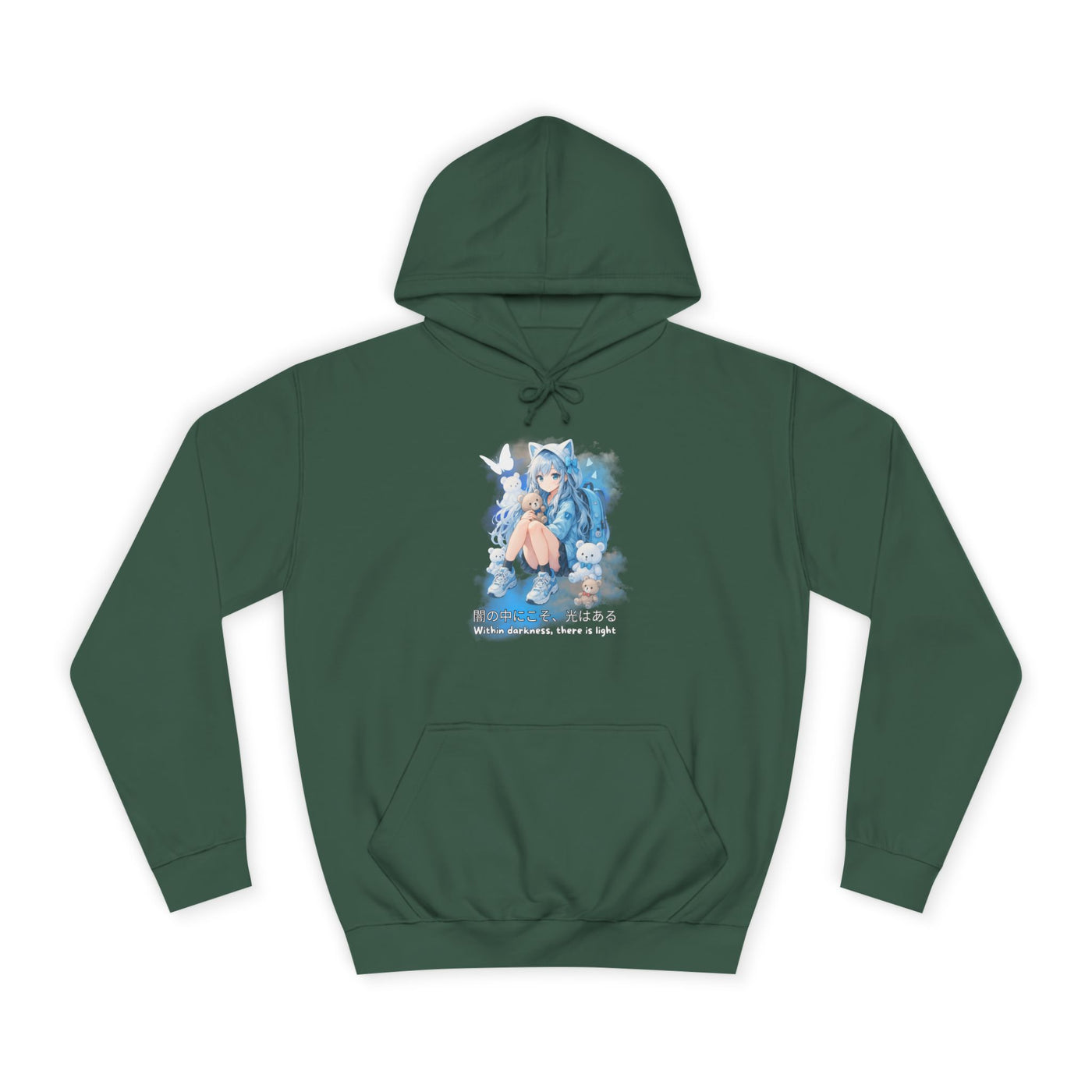 Hoodie, Anime Sweatshirt "Within darkness there is a light"