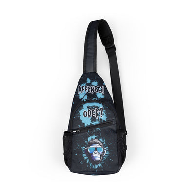 Cool Graphic Chest Bag - Fun Monkey Design Monkey / Affengeil