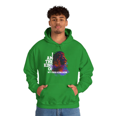 Inspirational Lion Hoodie "i am the king of my kingdom"