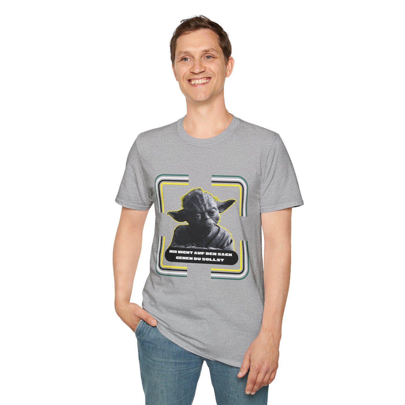 Yoda-Inspired Unisex T-Shirt - 'MIR NICHT AUF DEN... GEHEN DU SOLLST'