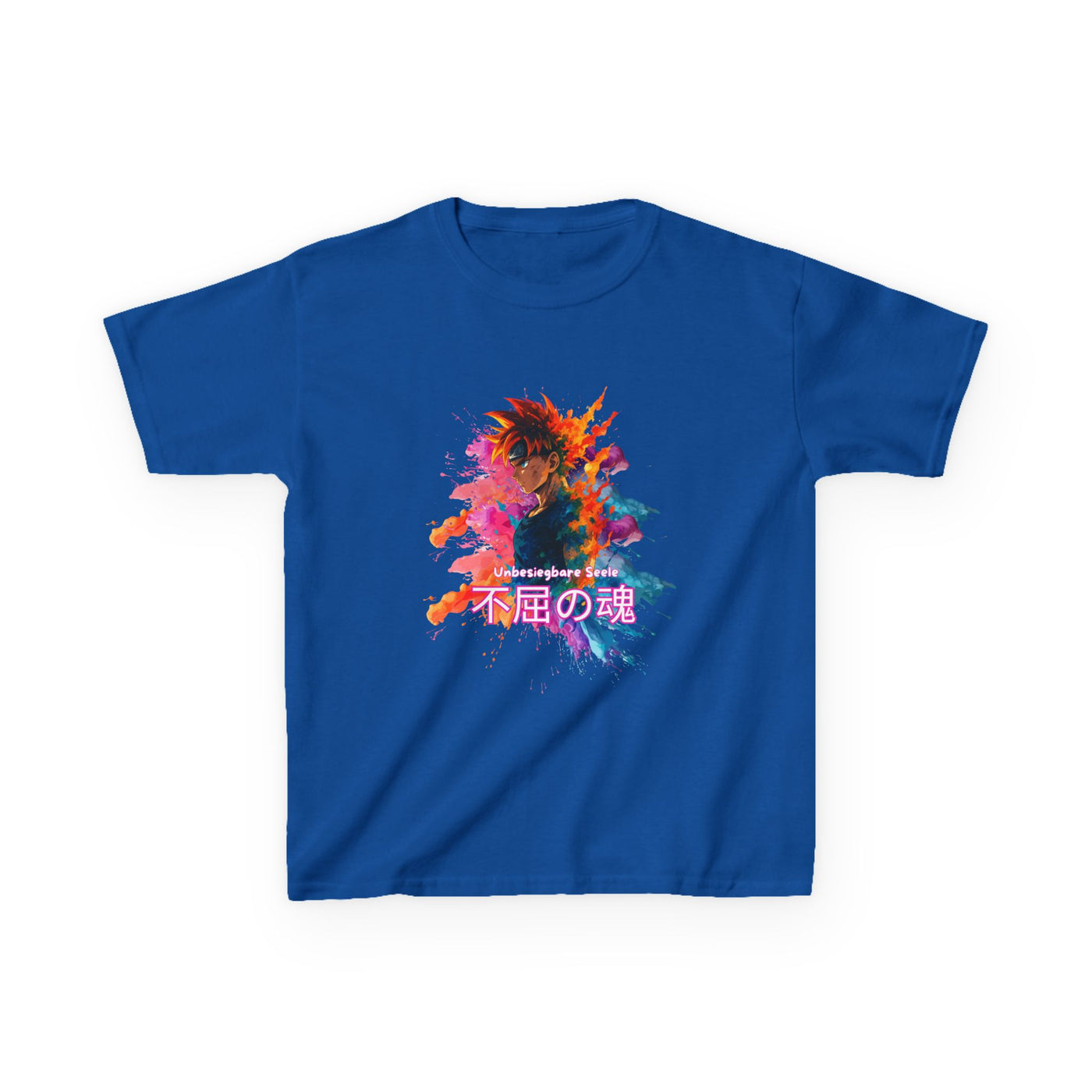 "unbesiegbare Seele" Vibrant Kids Jersey Tank Top - Colorful Anime Design