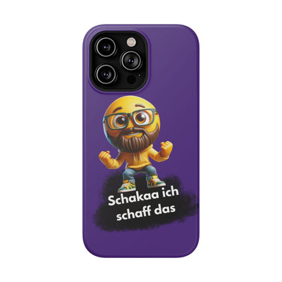 Motivational Impact-Resistant Phone Case - "Schakaa ich schaff das"
