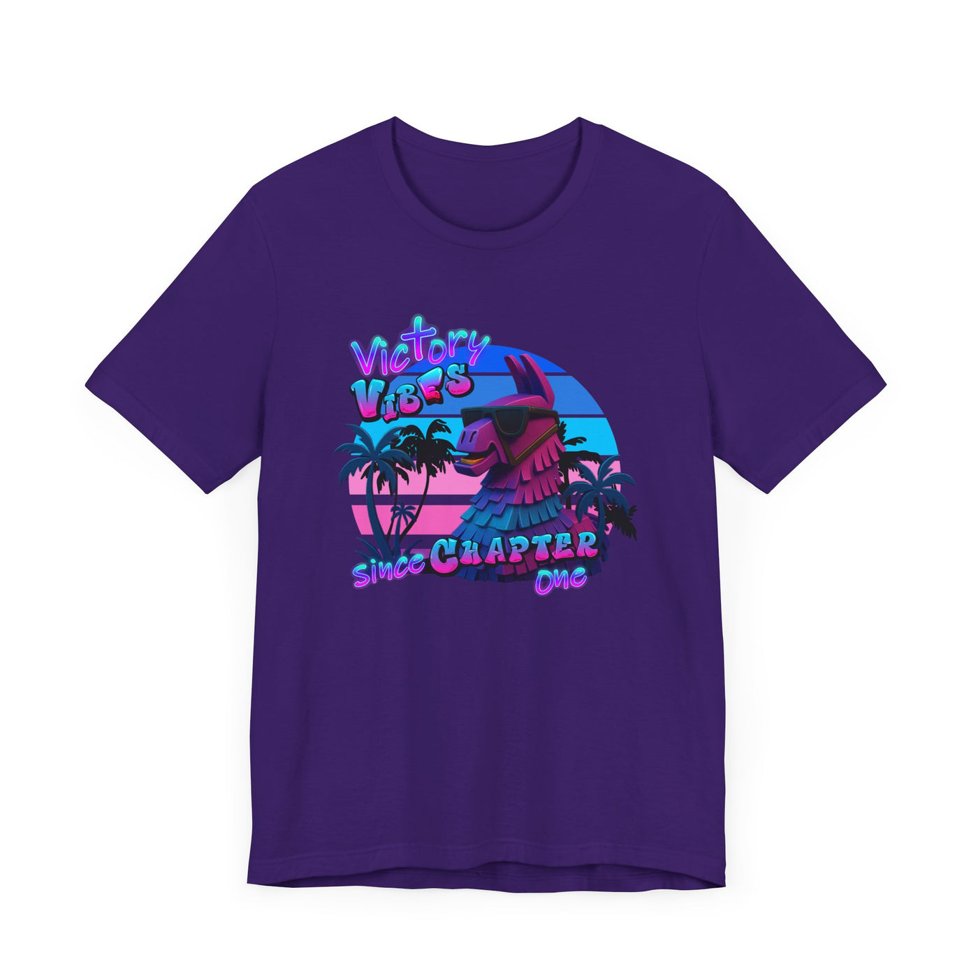 Retro Fortnite Vibe Unisex Short Sleeve Tee - 'Victory' Chapter One Graphic