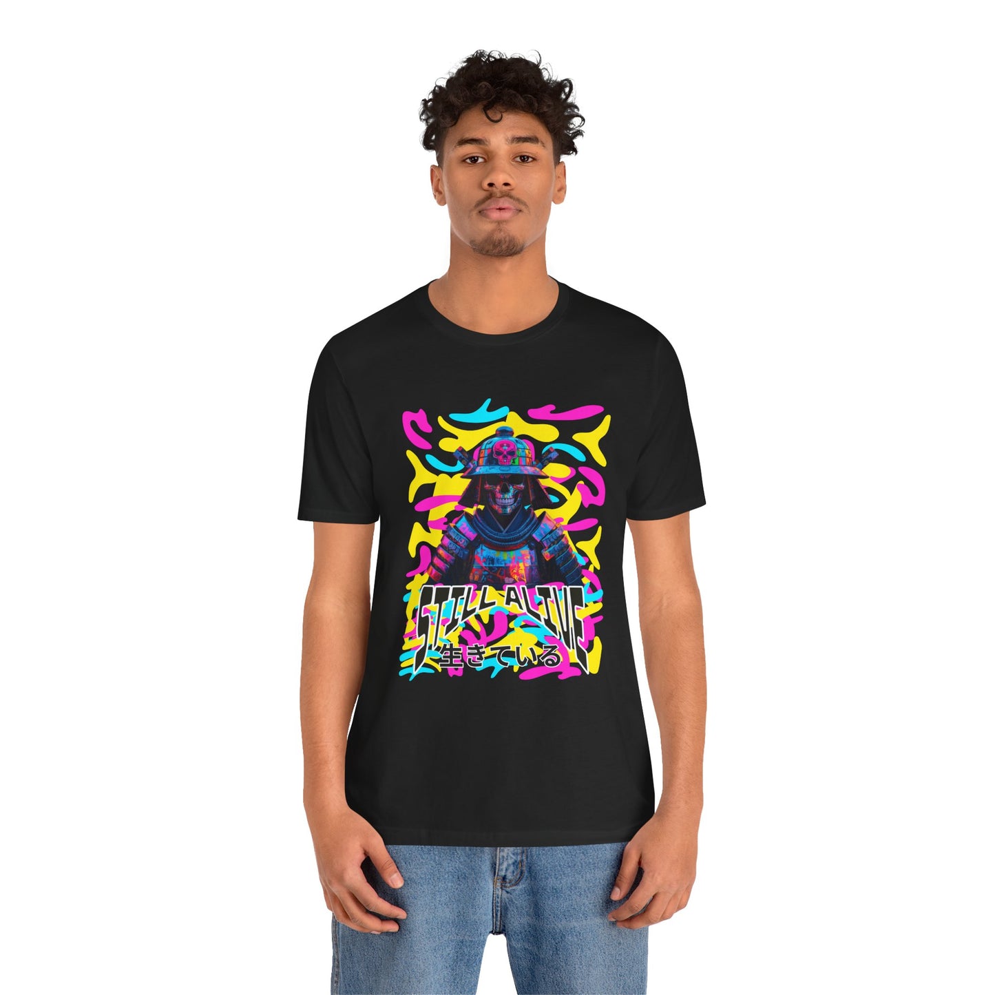Samurai Still alive Shirt - mit Japanischer Schrift