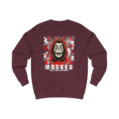 Unisex Sweatshirt - Money huist "Masked But Not Silent" Haus des Geldes