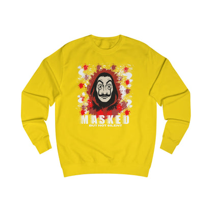 Unisex Sweatshirt - Money huist "Masked But Not Silent" Haus des Geldes