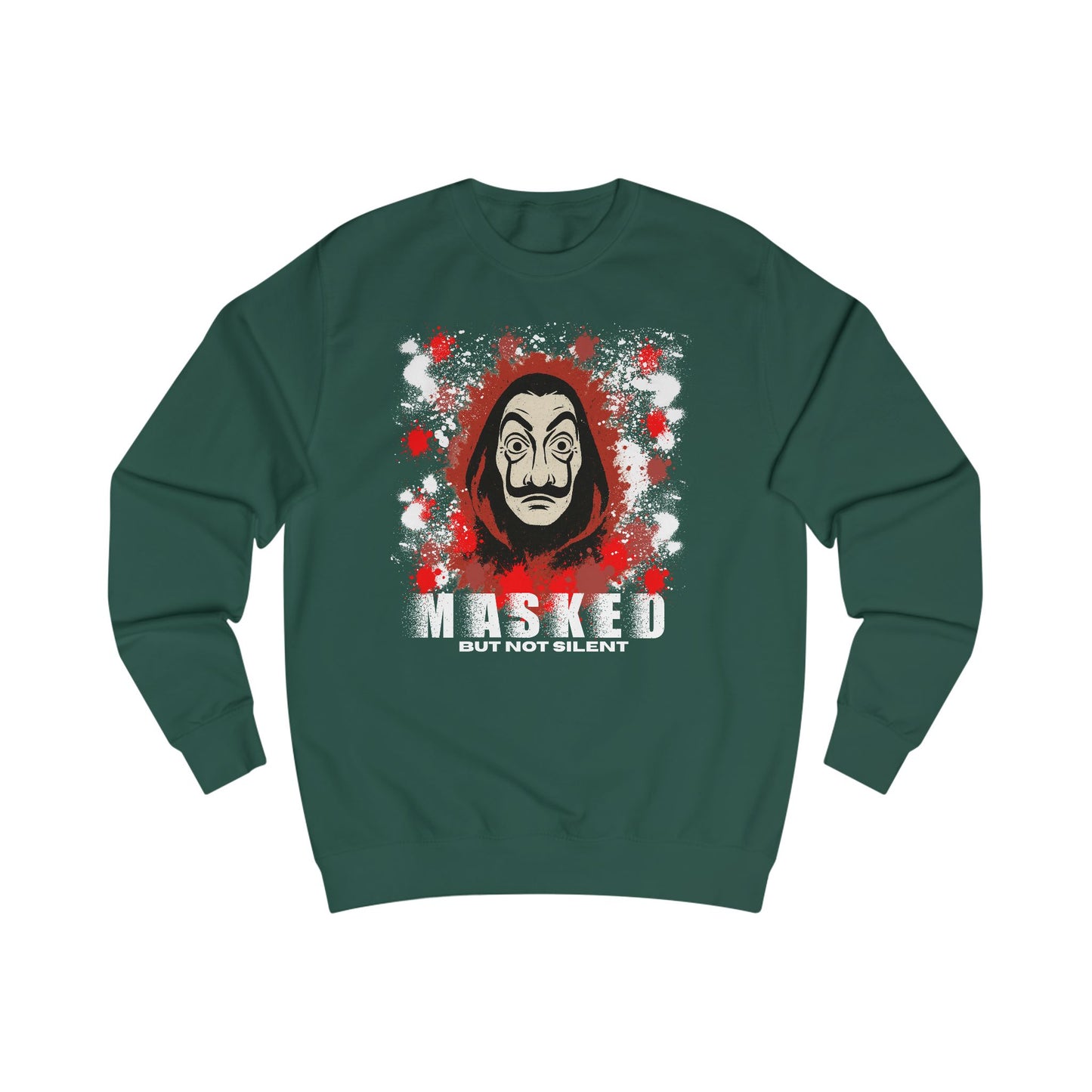 Unisex Sweatshirt - Money huist "Masked But Not Silent" Haus des Geldes