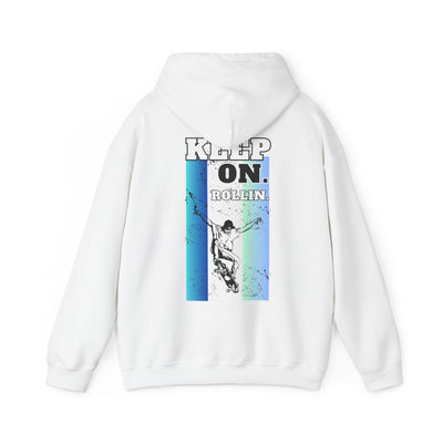 Skateboarding Warmup Hoodie - 'Skate Fall Get Up Ride Repeat' Design