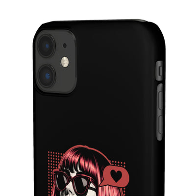 Retro Girl Snap Case Handyhülle