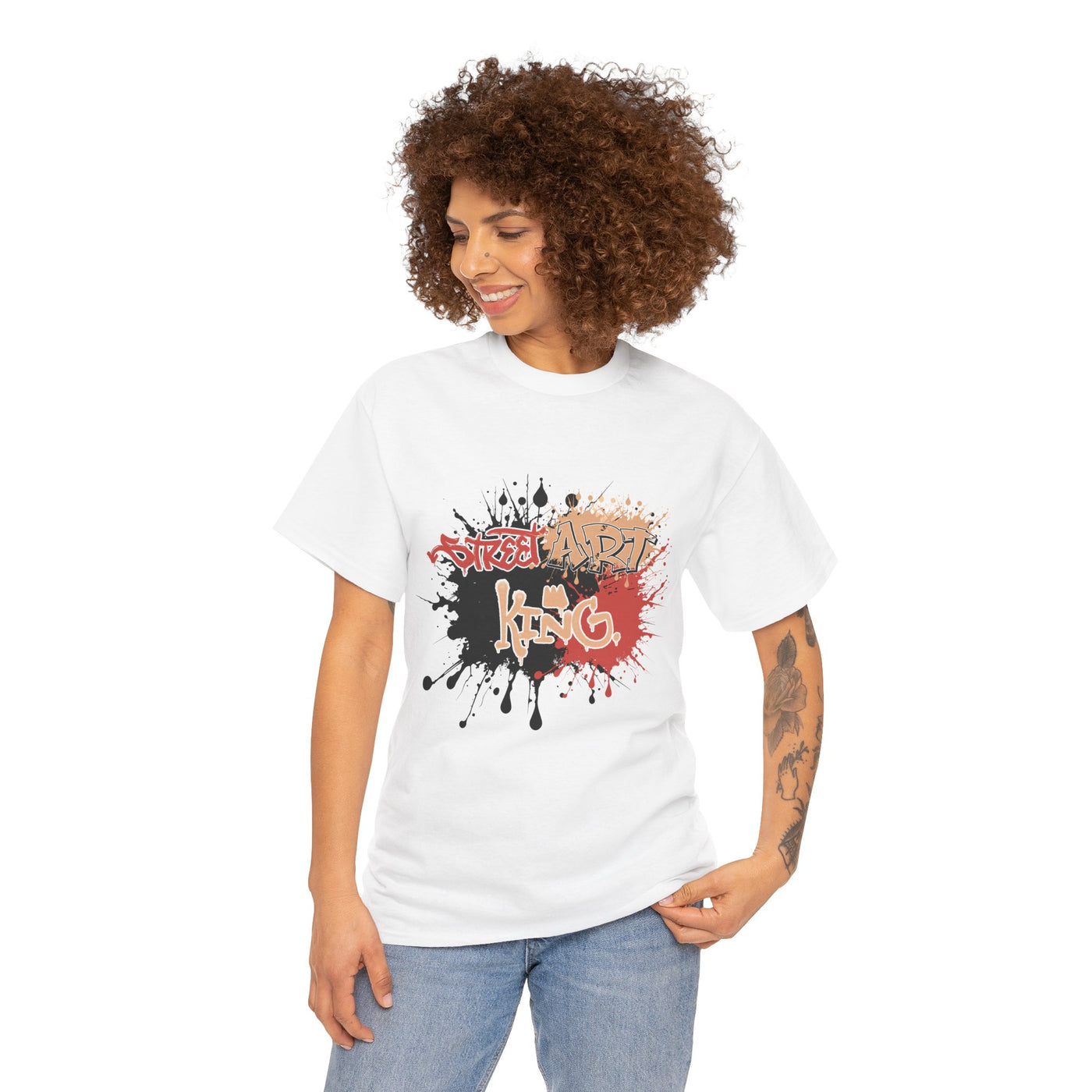 Urban Street Art Tee, Graphic T-Shirt, Casual Wear, Artistic Gift, Street Style Top, Hip-Hop Fashion Shirt Unisex - Graffiti