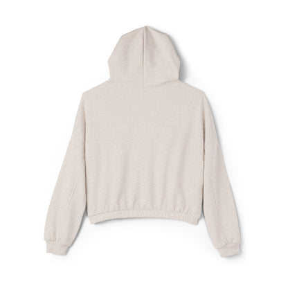 Women's Cinched Bottom Hoodie - 'Born to Vibe, Made to Roar' Design