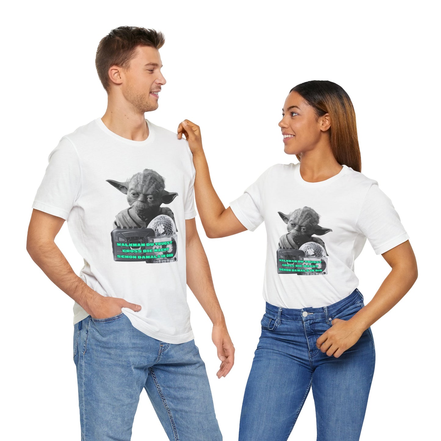 Funny Yoda Quote Unisex Tee - Walkman du kennst - erfahren du bist starwars
