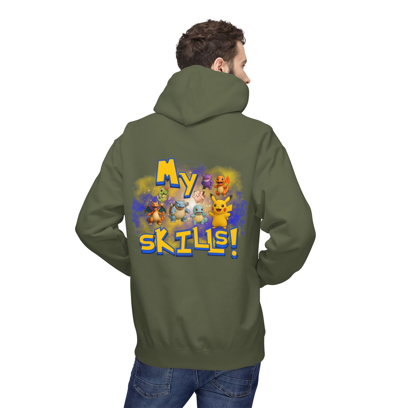 Pokemon Skills Hoodie, Unisex Pokemon Sweatshirt, Cute Hoodie