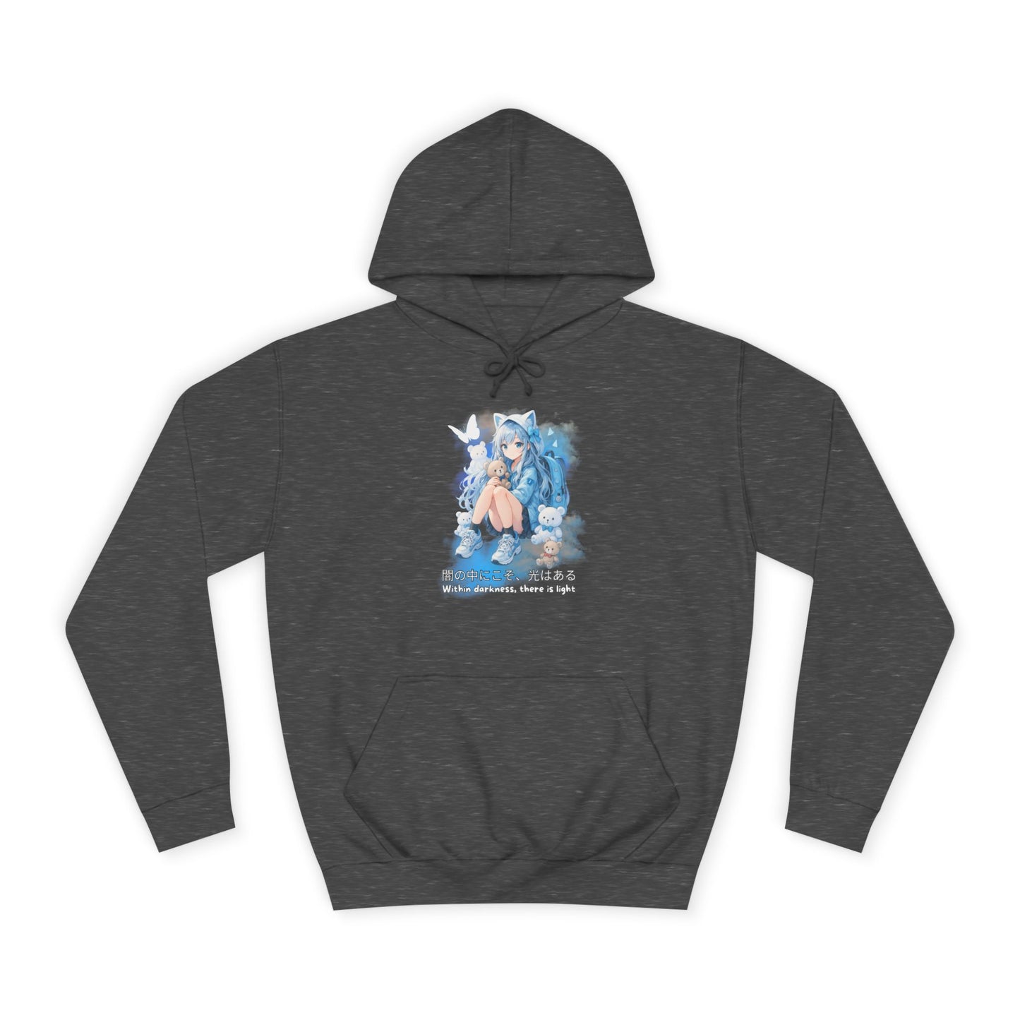 Hoodie, Anime Sweatshirt "Within darkness there is a light"