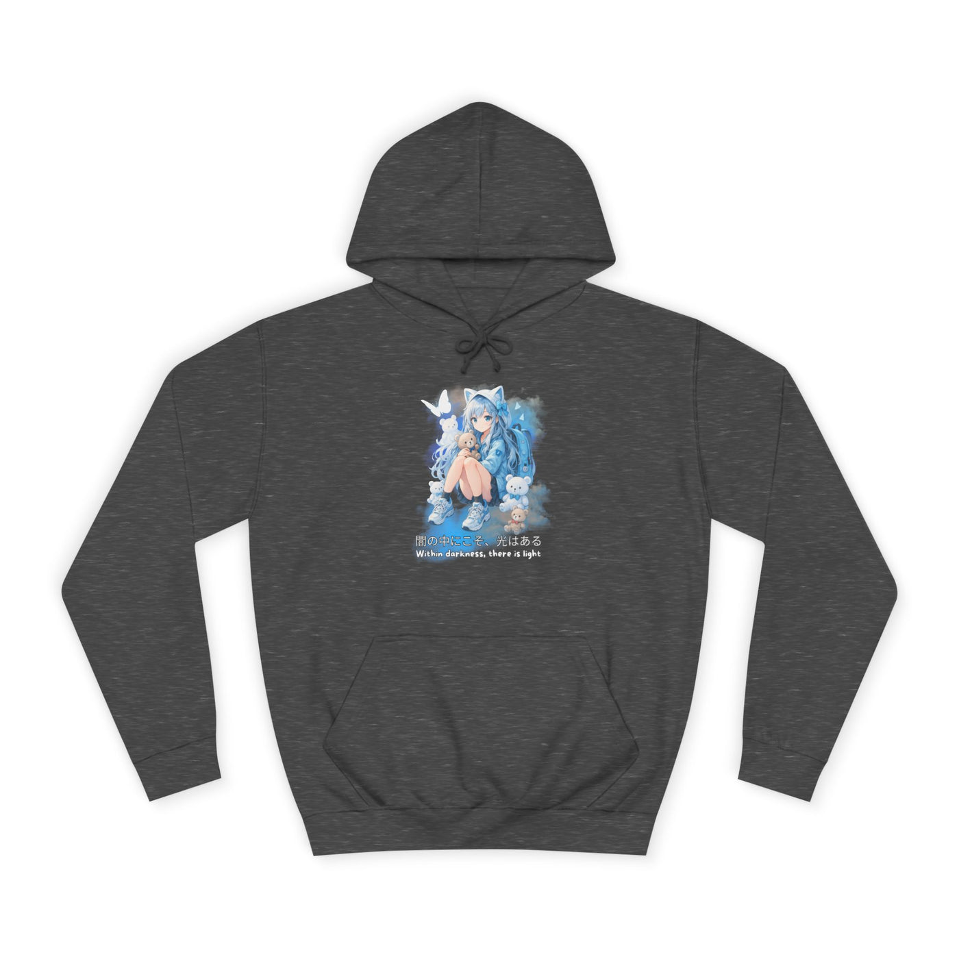 Hoodie, Anime Sweatshirt "Within darkness there is a light"